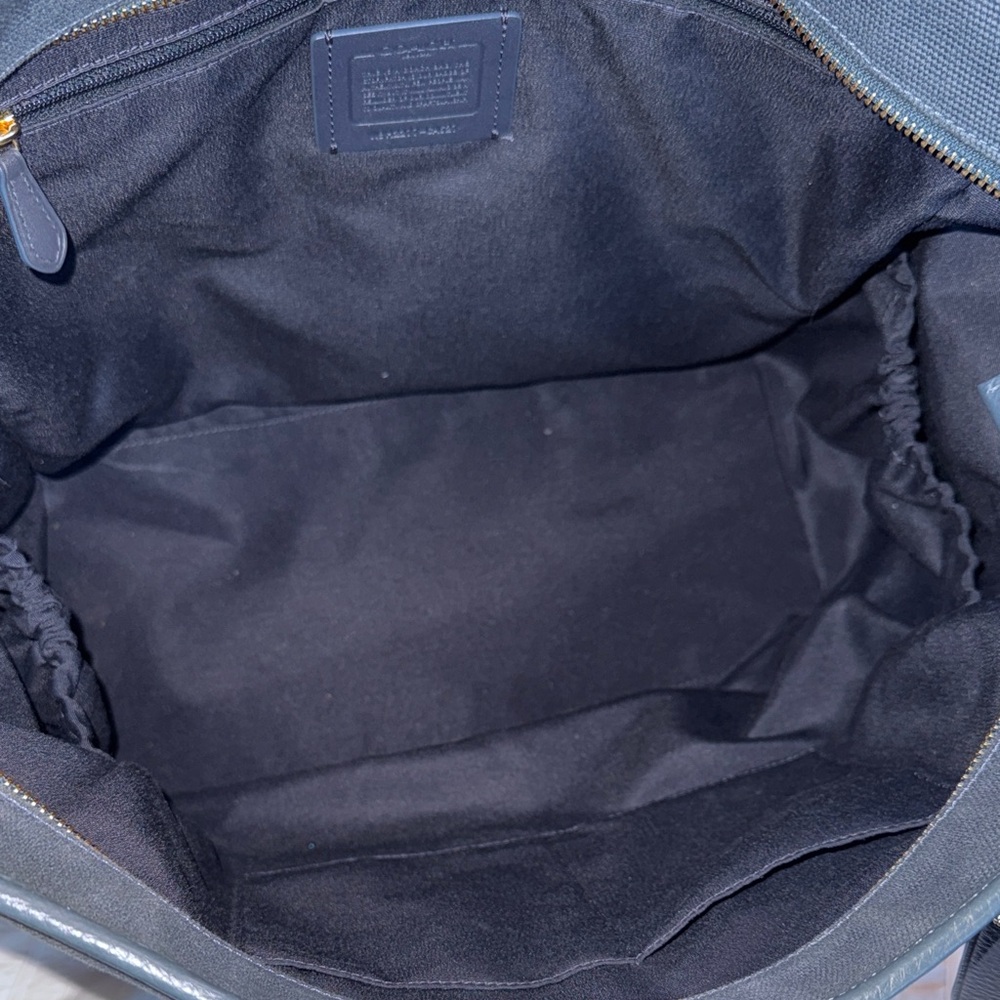 Coach Ellis Weekender Denim Blue Canvas Tote 🥰 - Picture 8 of 8